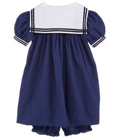 Petit Ami Baby Girls 3-24 Months Nautical Sailor Dress #Dillards Spring Sailor-style Short Sleeve Dresses, Sailor Style Short Sleeve Fitted Dress, Fitted Sailor Dress With Short Sleeves, Summer School Uniform Dress With Short Sleeves, Summer Short Sleeve School Uniform Dress, Summer Nautical Dress With Short Sleeves, Nautical Short Sleeve Summer Dresses, Nautical Style Short Sleeve Summer Dress, Short Sleeve Nautical Summer Dresses