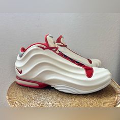 2001 Men's Vintage Nike Air Signature Player ~White/Red Sneakers Shoes Size16 In Excellent Condition Used. No Box Nike Basketball Shoes, Red Sneakers, Nike Basketball, Sneakers Shoes, Vintage Nike, White Nikes, Basketball Shoes, Vintage Men, Nike Men