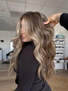 #brunette #balayage #brunettebalayagehair #beachyhair #brunettebalayage #blondebrunette Cool Brown Blonde Balayage, Cool Toned Bronde Balayage, Brunette With Blonde Pieces, Root Melt Brown, Soft Bronde Balayage Brunette, Icy Brunette Balayage, Dirty Blonde Hair Ashy, Cool Tone Light Brown Hair, Soft Balayage Brunette