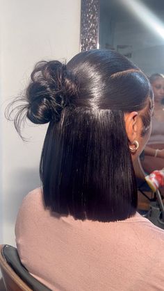 Sleek Ponytail Hairstyles, Quick Natural Hair Styles, Pretty Braided Hairstyles, Flat Iron Hair Styles, Slick Hairstyles, Hair Ponytail Styles