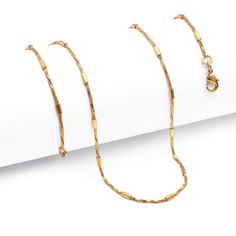 Handmade gold chains 14k gold platted 18 inches