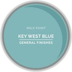 Key West Blue General Finishes Milk Paint Old World Furniture, Coastal Paint Colors, Coastal Paint, Beach House Colors, Paint Keys, General Finishes Milk Paint, General Finishes, Rockler Woodworking, Blue Milk