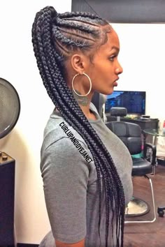 Long Cornrows, Cornrow Ponytail, Cornrow, Cornrows Braids, Cornrow Hairstyles, African Braids, American Woman, Long Braids