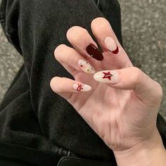 Manicure Red Nails, Fake Nails Designs, Red Manicure, Hello Nails, Colorful Nail, Blush Nails