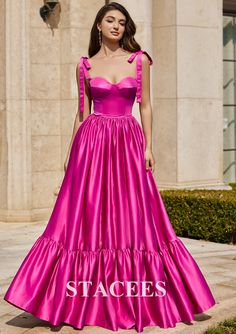 Evening Dresses Cocktail, Satin Prom Dress, Matching Accessories, Satin Dress, Formal Gowns, Satin Dresses, New Style, Passion For Fashion, Homecoming Dresses