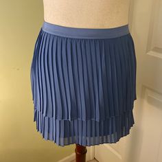 Lauren Conrad New With Tag Flirty 2 Tier Pleated Periwinkle Blue Skirt - New With Tag - Mint Condition - Fully Lined - 30 Inch Elastic Waist - 16.5 Inches Long In Nonsmoking Environment Bookmark My Closet, Edithsboutique, Since It’s Updated Daily. Thank You For Shopping My Closet! Blue Pleated Short Mini Skirt, Blue Stretch Tiered Mini Skirt, Blue Stretch Mini Pleated Skirt, Blue Stretch Pleated Mini Skirt, Blue Stretch Pleated Skirt, Blue Short Pleated Skirt Lined, Blue Pleated Skort For Summer, Blue Short Pleated Lined Skirt, Blue Pleated Short Skirt With Lining