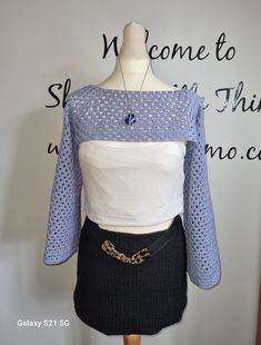 This Bolero Shrug crochet is made of pure cotton yard Spring Cotton Crochet Top With Open Knit, Fitted Cotton Crochet Top With Knit Fabrication, Blue Cotton Crochet Lace Top, Stretch Cotton Crochet Lace Top, Stretch Cotton Top With Crochet Lace, Fitted Cotton Crochet Top, Stretch Cotton Crochet Top, Stretch Cotton Crochet Top With Knit Fabrication, Bolero Shrug Crochet