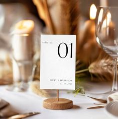 the table numbers are placed on top of each other in order to make it stand out