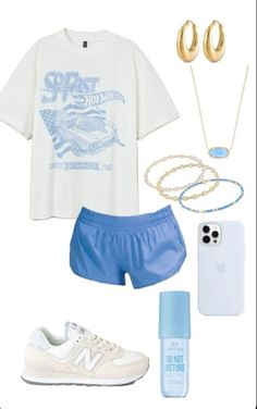 blue outft inspo! Camp Outfits, Outfit Boards, Preppy Jewelry, Outfit Inspo Casual