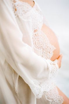 Olivia macrame lace and silk chiffon robe Elegant Lace Robe With Lace Cuffs, Sheer Lace Wedding Robe, Long Sleeve Lace Robe With Lace Trim, Intimate Maternity, Delicate Lingerie, Macrame Lace, Light Silk, Lingerie Sets, Couture Collection