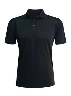 ILTEX Apparel Adult Clothing Polo Shirt Black Polyester Adult Coloring, Black Shirt, Polo Shirt, Black, Color