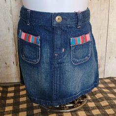 New With Tags.. Size 6 Playful Blue Cotton Skirt, Playful Fitted Blue Skirt, Cute Blue Cotton Denim Skirt, Fitted Blue Denim Skirt For School, Girl Skirts, Toddler Skirt, Green Mini Skirt, Crazy 8