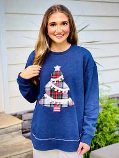 This Christmas Tree Pom Pom Sweatshirt is the perfect addition to your festive wardrobe. The soft fabric will keep you warm and cozy during the holiday season. The festive pom poms on the Christmas tree design add a playful touch to this sweatshirt. Spread holiday cheer with this fun and stylish sweatshirt. Fabric::: 60% cotton 40% polyester Brand::: Royce Fall Holiday Cotton Sweatshirt, Cotton Sweatshirt For Fall Holiday, Festive Long Sleeve Cotton Sweater, Casual Christmas Sweatshirt For Festive Occasion, Casual Christmas Festive Sweatshirt, Cotton Long Sleeve Sweatshirt For Holiday, Casual Christmas Fleece Sweatshirt, Holiday Cotton Sweatshirt With Long Sleeves, Holiday Cotton Sweater With Long Sleeves