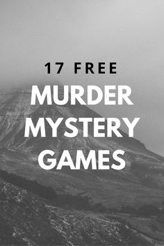 Murder Mystery Scripts for Your Next Murder Mystery Party