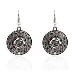 Ethnic, Boho Chic and Vintage can all describe these go-to earrings. The round medallions feature stamped detail on polished silver with aged black patina. Just a touch of silver shine to dress up your daily wear. Suitable for any style. Material: Silver plated alloy. Nickel free. Earrings: Hook 2 inch dangle - Medallion 1.25 inches in diameter Gift box included for easy gift giving. (Original Price $25.99) Roman Shield, Patina Style, Bracelets Fashion, Nickel Free Earrings, Free Earrings, I Love Jewelry, Easy Gifts, Hook Earrings, Jewelry Trends