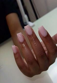 Short Classy Nails, Trendy Short Nails, Nails Funky, Nail Shapes Squoval, Neutral Nail Color, Nails Shape, Colourful Nails, Manikur Kuku