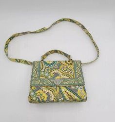 VERA BRADLEY JULIA LEMON PARFAIT SATCHEL CROSSBODY SHOULDER MED TURN LOCK BAG | eBay Lemon Parfait, Vera Bradley, Bags Handbags, Satchel, Parfait, Shoe Accessories, Lemon, Bag Lady, Women Accessories