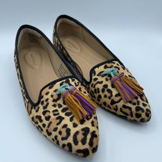 Hush Puppies Sadie Tassel Slip On Shoes Women's Leopard Calf Hair Loafers Size 7. Condition is New no Box Please see pictures Scuff mark on inside of left shoe. See last picture Message with any questions Hush Puppies, Calf Hair, Hush Hush, On Shoes, Slip On Shoes, Flat Shoes Women, Shoes Flats, Shoe Accessories, Loafers