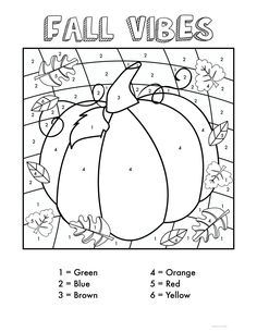 a coloring page for fall vibes