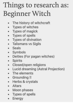 A guide to the knowledge of a Witch on Tumblr Things To Research, Witchcraft Books, Wiccan Magic, Witch Spirituality, Magic Spell Book, Grimoire Book, Spiritual Journals