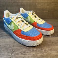 Nike Air Force 1 Lv8 Next Nature Gs ‘Hemp - Multi’ Brand New Shoes In Box, Missing Lid. Never Worn. No Rips, Tears, Or Stains. Smoke Free Environment. Ships Carefully Packaged And Boxed Right Away. Let Us Know If You Have Any Questions! Dv2192-400 If You’re Interested In Multiple Pairs From Our Closet We Offer Bundle Deals So Feel Free To Look Around, Like, And Bundle! Multicolor Synthetic Sneakers With Speckled Midsole, Multicolor Custom Sporty Sneakers For Sports, Multicolor Sporty Custom Sneakers For Sports, Sporty Multicolor Custom Sneakers For Sports, Sporty Multicolor Basketball Shoes, Multicolor Synthetic Basketball Shoes For Streetwear, Breathable Multicolor Low-top Custom Sneakers, Multicolor Running Shoes With Round Toe, Multicolor Low-top Sneakers For Light Sports