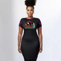 Israelite dress with the Menorah on sleeves made for the virtuous sisters in mind :) Made for us by us :) Qam Yasharahla. I dedicate this to my sisters worldwide. This dress is snug and comfy. Order one Size up from your normal size Click below to view all items in this store https://www.etsy.com/uk/shop/blacktoroyalty F I T ∙ & ∙ S I Z I N G : Order One size up from your usual size F A B R I C 96% Polyester & 4% Spandex Polyester Stretchy material D E L I V E R Y ∙ & ∙ F U L F I L M E N T : * F Short Sleeve Graphic Print Dress For Party, Short Sleeve Graphic Print Party Dress, Stretch Dresses With Graphic Print And Short Sleeves, Stretch Short Sleeve Dress With Graphic Print, Crew Neck Graphic Print Stretch Dress, Graphic Print Stretch Crew Neck Dress, Stretch Graphic Print Dress With Crew Neck, Stretch Graphic Print Crew Neck Dress, Graphic Print Knee-length Party Dress