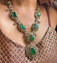 Sabyasachi Inspired Emerald Green Victorian Necklace Set/Pakistani Indian Jewelry/Green Kundan Necklace/Punjabi Jewelry  Easy to wear, Light in weight & gives you a classy Look. It can be wear in festival occasion with matching salwar or saree. Jadau Kundan Handmade Hand Painted Meenakari Kundan Choker Emerald Semiprecious Stone Kundan Choker Necklace Jaipur Kundan, Indian Jewelry Fine Ahmdabadi Kundan Handmade Hand Painted Meenakari Kundan Choker Emerald Semiprecious Stone/ Kundan/ Pearl/ Choke Luxury Ornate Kundan Necklace With Tilla, Luxury Kundan Ornate Jewelry, Luxury Kundan Necklace With Filigree, Luxury Green Meenakari Temple Necklace, Luxury Green Kundan Necklace With Latkans, Luxury Green Kundan Necklace For Wedding, Luxury Green Kundan Traditional Wear, Diwali Kundan Traditional Wear With Naqshi, Diwali Traditional Wear With Kundan And Naqshi