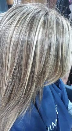 Blonde Hair With Grey Highlights, Silver Hair Color, Brown Hair With Blonde Highlights