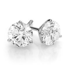 From the IDC GIA Certified Studs Collection, these diamond studs have a total carat weight of .60 and are set in 14K white gold. They will range in color from J-K and clarity from VS2- SI2. Each are hand chosen to match each other beautifully. Martini Earrings, Diamond Solitaire Earrings, White Gold Diamond Earrings, Diamond Earrings Studs Round, Gold Diamond Earrings Studs, White Gold Solitaire, Gold Diamond Earrings, Stud Set, 3 Carat