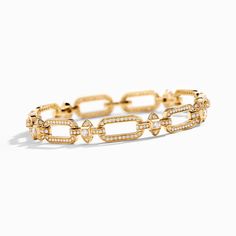 Beautifully crafted 18 Karat Gold Full Diamond Link Bracelet featuring elegant diamonds surrounded by additional diamonds in a pyramid shaped setting. Marli Bracelet, New York Woman, Rose Diamond, Wrist Wrap, Jewelry Accessories Ideas, Hinged Bracelet, Geometric Jewelry, Ring Size Guide, Yellow Diamond