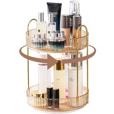 PRICES MAY VARY. 【360° Rotating Design】: Spinning makeup organizer breaks space constraints, makes you put in or take out items more convenient, no need to move the organizer frequently. 【Large Capacity】: The skincare organizer has two layers with its special heightening design, it can meet your daily needs to storage cosmetics, skincare, toiletries, makeup, perfumes, nail polish, lipstick, eye shadow, powder blusher etc, save space for you and provide you a tidy countertop. 【Durable Material】: Makeup Organizers Storage Ideas, Spinning Makeup Organizer, Dresser Countertop, Bathroom Organizer Countertop, Skincare Organizer, Organize Bathroom Countertop, Perfume Organizer, Vanity Organizer, Vanity Counter