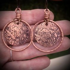 Hand made hoops made of copper with hypo allergenic niobium ear wires. You will love the copper mushroom earrings! #mushrooms #hippie #hippiestyle Amanita Mushroom, Hippie Lifestyle, Boho Items, Mushroom Jewelry, Mushroom Earrings, Magic Mushroom, Feather Jewelry, Jewelry Boards, Autumn Aesthetic