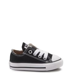 Converse Chuck Taylor All Star Lo Sneaker - Baby - Black | Journeys Chuck Taylors Converse, Infant Converse, Mint Converse, Converse Chucks, Toddler Converse, Shoe Size Chart Kids, Baby Converse, Fashion Baby Girl Outfits, Converse Style