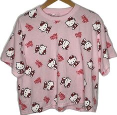 Hello Kitty Print, Sanrio Pink, In Cursive, Girly Accessories, Cat Tee, Pink Red, Light Pink, Hello Kitty, Kitty