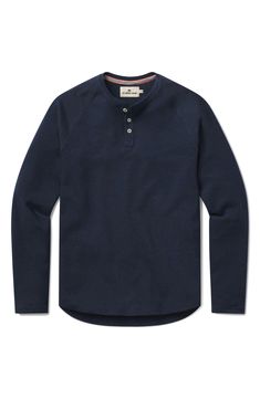 A signature stretch-cotton blend brings supreme comfort to a henley cut with a fit that's easy to layer or wear on its own. Button half placket Crewneck Long sleeves 58% cotton, 39% polyester, 3% spandex Machine wash, tumble dry Imported Casual Henley With Buttons For Work, Classic Crew Neck Henley With Button Closure, Classic Crew Neck Henley With Buttons, Relaxed Fit Crew Neck Henley With Buttons, Relaxed Fit Henley With Buttons And Crew Neck, Classic Henley With Buttons For Everyday, Classic Henley With Button Closure, Classic Everyday Henley With Buttons, Cotton Long Sleeve Henley With Buttons