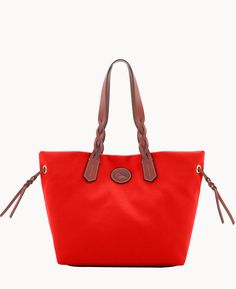 Lighten Up    This lightweight tote, made from maintenance-free nylon, is perfect for anyone who needs a bag that won't slow them down. Flap Backpack, Key Hook, Satchel Tote, Nylon Tote, Best Bags, Dooney And Bourke, Dooney Bourke Handbags, Dooney & Bourke Bags, Shopper Tote