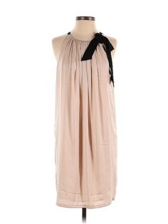 H&M Casual Dress Size: Small Tan Dresses - used. 100% POLYESTER, Midi, Tie Neck, Solid, Knee Length, Sleeveless | H&M Casual Dress: Tan Solid Dresses - Size Small H&m Sleeveless Midi Dress For Daywear, H&m Sleeveless Midi Dress For Evening, H&m Formal Dresses For Summer, H&m Summer Formal Dresses, Elegant H&m Midi Dress For Daywear, H&m Sleeveless Evening Dress, Chic Beige Dresses By H&m, Tan Dresses, Solid Dress