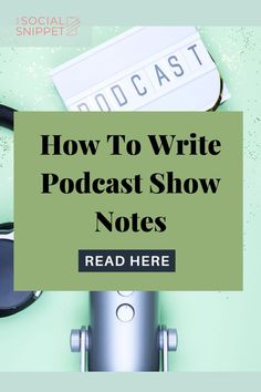 Get ready to uncover valuable tips and tricks for creating podcast show notes that work wonders. Elevate your podcast recording process and see tangible results in your SEO strategy for podcasts. Dive deep into the world of crafting show notes that leave a lasting impression. Learn how to structure your notes effectively, optimize them for search engines, and engage your audience. These tips and tricks can elevate your podcast resources, making your podcast setup a true success. Podcast Recording, Podcast Setup, Notes Tips, Film Camera Photography, Effective Marketing Strategies, Social Media Planning