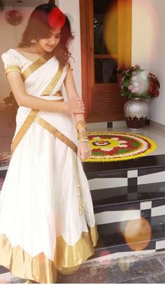 Dawani Designs, Half Saree Designs Simple, Outfits Ideas For School, Long Skirt Top Designs