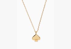 the finishing touch to your outfit. and the reason for all the oohs and aahs. | Kate Spade Everyday Spade Metal Mini Pendant, Gold Jellycat Stuffed Animals, Rose Gold Gifts, Jewelry Gift Guide, Kate Spade Outlet, Jewelry Accessories Ideas, Accessories Ideas, Pendant Gold, Wallet Accessories, Your Outfit