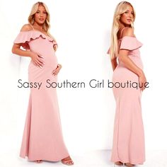 New Pink Off Shoulder Ruffle Maternity Dress. Poly Spandex. Boho Gypsy Western Hippie Coastal Farmhouse French Vintage Renaissance Victorian Anthropology Beach Lace Christmas Yellowstone Holiday Shabby Chic Rustic Preppy Tropical Spell Anthropologie Coachella Festival Love And Lemons Free People Faux Fur Closet Details Please Read No Low-Ball Offers Shipping 1-4 Days No Exchanges Per Posh Bx75xl Fitted Pink Maxi Maternity Dress, Pink Stretch Off-shoulder Maxi Dress, Fitted Ruffled Maxi Maternity Dress, Pink Fitted Maternity Maxi Dress, Fitted Pink Maternity Maxi Dress, Pink Fitted Maxi Dress For Maternity Wear, Fitted Pink Maxi Dress For Maternity Wear, Pink Stretch Maternity Dress, Fitted Pink Maternity Dress With Ruffles