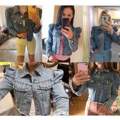 FREE SHIPPING ON ALL ORDERS OVER $50 | 100% SATISFACTION GUARANTEED Click "ADD TO CART" To Get Yours Now | Up To 60% OFF A fashion essential for trendsetters and style mavens Introducing the Arimonz Blue Cropped Denim Jacket. Featuring playful puff sleeves and chic button pockets, this jacket effortlessly combines contemporary design with classic denim charm. Crafted with meticulous attention to detail, it offers a flattering cropped silhouette that's perfect for layering or making a bold fashio Trendy Spring Denim Top With Snap Buttons, Trendy Spring Jeans With Snap Buttons, Trendy Jeans With Snap Buttons For Spring, Trendy Denim Jacket With Buttons For Spring, Trendy Spring Denim Jacket With Buttons, Fitted Casual Denim Top For Winter, Trendy Fall Denim Top With Snap Buttons, Trendy Dark Wash Buttoned Denim Jacket, Trendy Winter Denim Button-up Top