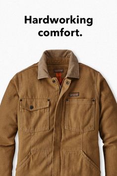 A versatile insulated work coat built from abrasion resistant industrial hemp canvas that feels broken in right off the shelf. Clothes Sites, Vans Outfit Men, Iron Forge, Fall Hikes, Spooky Halloween Costumes, Barn Coat, Vans Outfit, Quilt Coat, White Nike Shoes