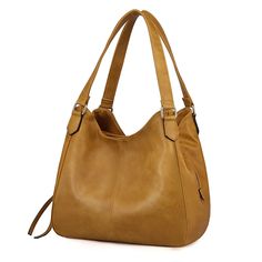 PRICES MAY VARY. 【Superior Material】: This is a very attractive vegan leather hobo purse. Made of soft and durable synthetic leather, with tear-resistant cotton lining and strong hardware. Soft, light and comfortable. 【Dimensions】: 13" (L) x 5.1" (W) x 11" (H); Magnetic snap and zippered closing, easy to open quickly. Perfectly be used as a tote bag, shoulder bag, handbag, beach bag. 【Structure】: 2 big pockets (magnetic-closure), 1 big pocket (zipper-closure), 2 interior slip pockets and 1 small Tote Bag Purse Handbags, Ebay Reinstatement, Leather Hobo Bags, Soft Leather Handbags, Big Pockets, Big Pocket, Hobo Purse, Kurta Designs Women, Cheap Handbags