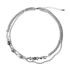 Type: AccessoriesMaterial: Titanium steelNecklacelength: 47 cm ( 18.5 inches )Extension chain:5 cm ( 2.0 inches ) Chain Necklaces, Steel Necklace, Beads Necklace, Metal Chain, Silver Necklaces, Chains Necklace, For Everyone, Necklace Lengths, Diamond Necklace