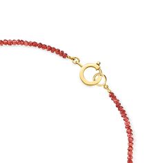 Ross-Simons - 60.00ct t. w. Garnet Bead Necklace, 18kt Gold Over Sterling. 18". Beads are back and trending in a big way. Give your outfit a colorful kick with this cool and casual necklace, featuring 60.00 ct. t. w. rondelle faceted garnet beads stationed by 18kt yellow gold over sterling silver spacers. Springring clasp, garnet bead necklace. Garnet birthstones are the perfect gift for January birthdays. Fine Jewelry With Single Strand Rondelle, Fine Jewelry Single Strand Rondelle, Fine Jewelry In Yellow Gold With Faceted Beads, Fine Jewelry Single Strand Beaded Necklaces As A Gift, Classic Gold Necklace With Faceted Beads, Yellow Gold Briolette Necklaces With Faceted Beads, Yellow Gold Briolette Necklace With Faceted Beads, Yellow Gold Faceted Rondelle Necklaces, Faceted Rondelle Yellow Gold Necklaces