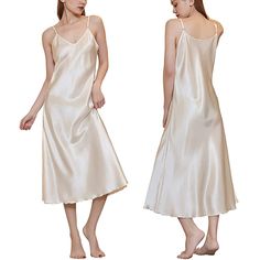 PRICES MAY VARY. Soft Fabric:The satin nightgown,silk slip dress,sexy lingerie,nighty for women is buttery smooth with a feather light drape and flow soft and snug to against your skin Features:Satin slip chemise nightgown with adjustable spaghetti strap for a good fit,sexy v neck,ruffle wave hem,A line style,these chic designs make this satin mini slip dress looks more elegant and charming Sexy Design:Silky satin lingerie nightwear is a good choice for Valentine's Day,Birthday,Anniversary gifts Slip Dress Sleepwear, Nighty For Women, Nightgown Silk, Sleepwear Women Nightgowns, Chemise Nightgown, Dress Sleepwear, Satin Nightgown, Silk Chemise, Silk Nightgown