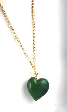 "Gorgeous Green Vintage Puffy Hearts. Perfect for that special loved one! These fabulous hearts measure approximately 2\" x 2\" and come in great colors! These hearts are true vintage from the 1960s. Hangs from a 24\" vintage chain. Also available: https://www.etsy.com/listing/121984913/red-vintage-medium-puffy-heart-pendant?ref=shop_home_active&ga_search_query=puffy%2Bhearts Price is for one heart and chain. Also available in other colors." Vintage Chain, Pendant Heart, Puffy Heart, Green Vintage, Red Vintage, Vintage Heart, The 1960s, Heart Pendant Necklace, True Vintage