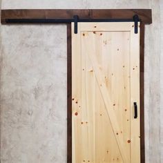 Single Door Barn Door Hardware Sliding Room Doors, Knotty Pine Doors, Interior Barn Door Hardware, Barn Door Rollers, Barn Door Installation, Gallery Show, Custom Metal Fabrication, Modern Barn Door, Creative Storage Solutions