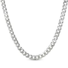 Classic meets modern in this curb chain necklace. Crafted in 92% Repurposed solid sterling silver The flat links measure 6.7mm The 24-inch necklace secures with a lobster clasp Made in Italy Modern Cuban Link Necklace With Curb Chain, Curb Chain Necklace, Curb Chain, Lobster Clasp, Chain Necklace, In Italy, Italy, Sterling Silver, Chain